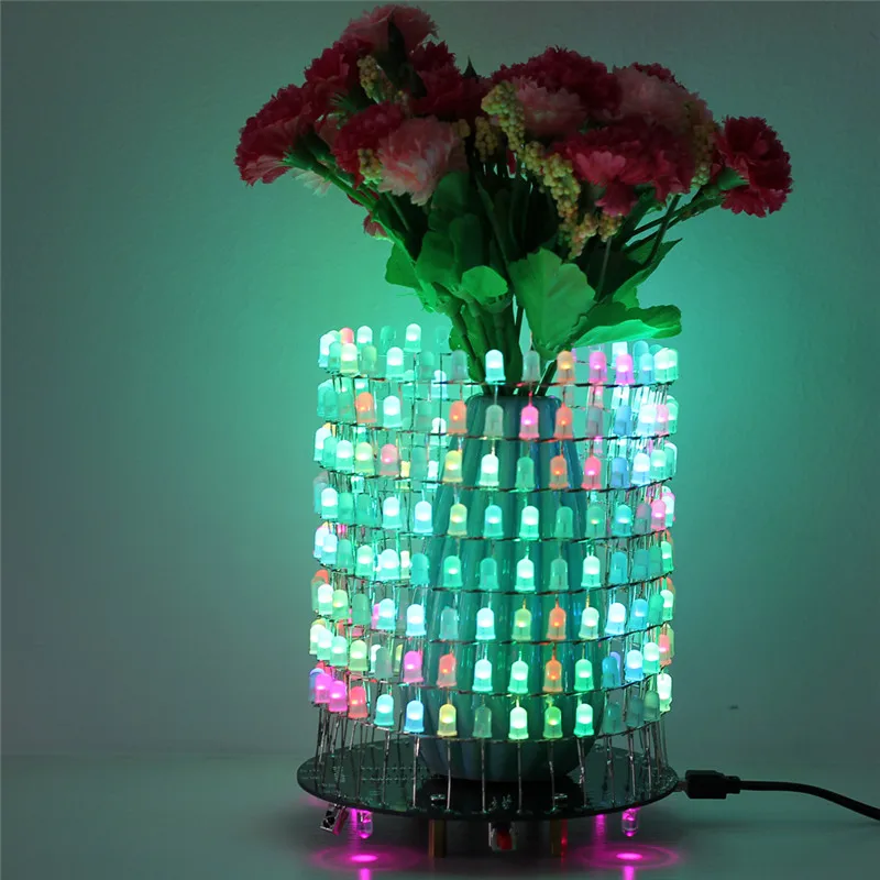 Светодиодный RGB светильник Dream Circle DIY Kit модуль музыкального спектра 8х32
