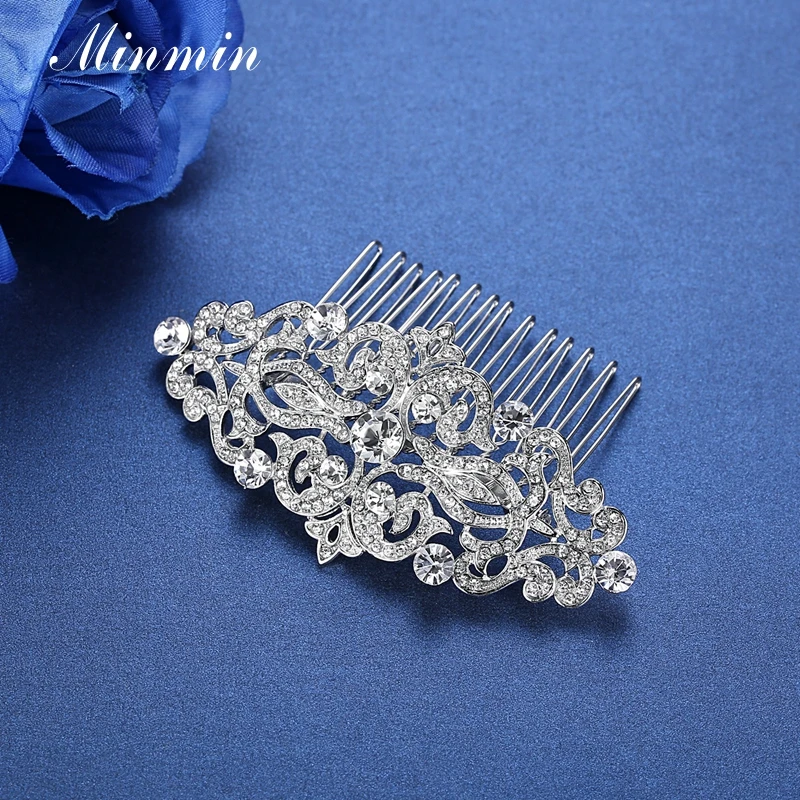 Minmin свадебные туфли с цветами из стразов расчески для волос ювелирные Заколки