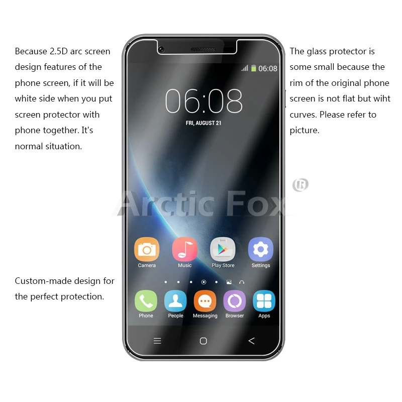 2 шт./лот закаленное Стекло для Oukitel U7 PRO Экран протектор Защитная пленка