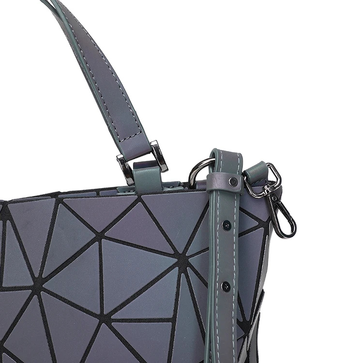 Светящаяся Геометрическая Сумка для женщин Повседневная тоут на шнурке