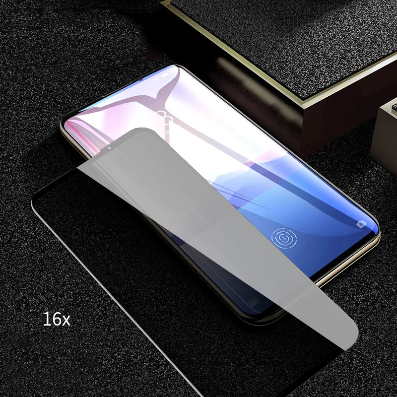 EXUNTON полное покрытие анти-шпионское антибликовое закаленное стекло для Meizu 16S 16 TH 16X анти-шпионская Защитная пленка для экрана