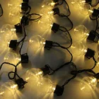 Светодиодная гирлянда с круглыми лампочками, 10 м, 38 светодиодов, рождественсветильник гирлянда G45, 5 м, 10 м, светодиодная сказочная Гирлянда для свадебвечерние НКИ, уличная гирлянда с фестонами