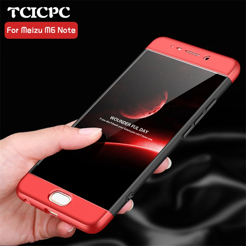 For Meizu Note M6 M 6 Case 360 Full Degree M5 Luxury 3 in 1 Cover Fundas Hard PC M3 Phone Cases E2 |
