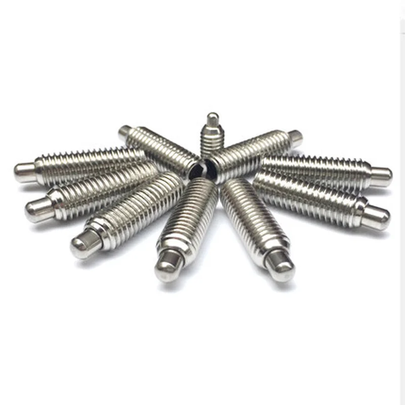 

1pcs M8 stigma Plunger Positioning screw Wave spring screws stainless steel Glass beads