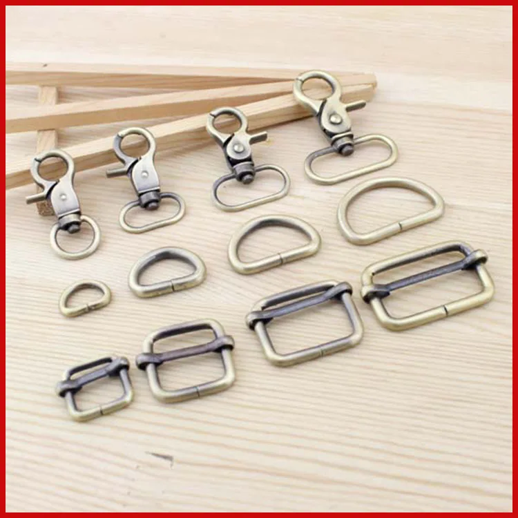 

SMTA 5pce/lot Bronze Bag Parts & Accessories Luggage Bag Buckle Snap hook/Dog,Bag Hanger Lobster Clasp
