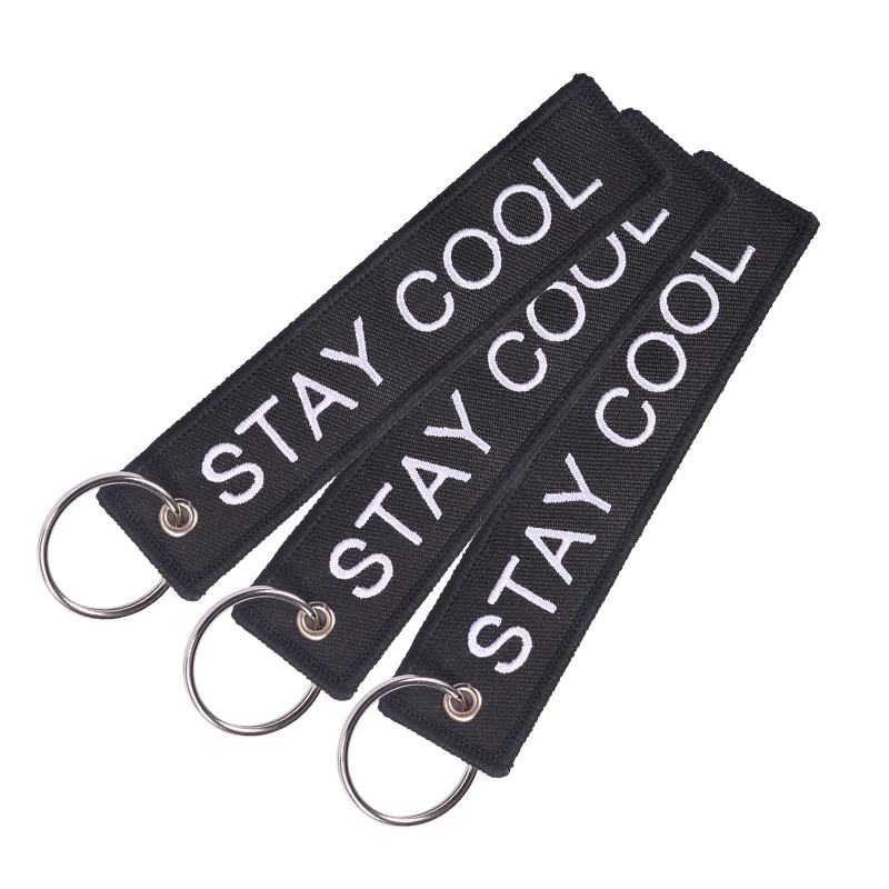 Doreen Box надпись &quotKeep Calm / Stay Cool&quot бирки в стиле хип хоп рок брелок кольцо для ключей