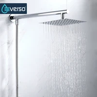 everso chrome wall mounted ultrathin square 8 shower head stainless steel shower arm srainless steel shower hose