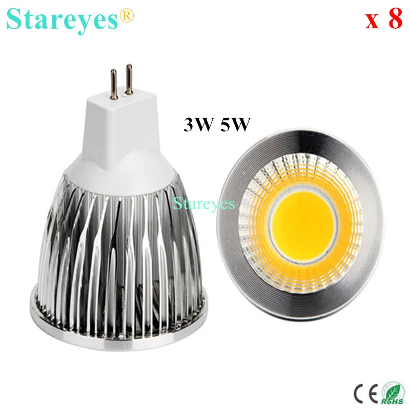 8 шт. Диммируемые светодиодсветодиодный лампы MR16 AC & DC12V COB|dimmable mr16|led bulb ledbulb led light |