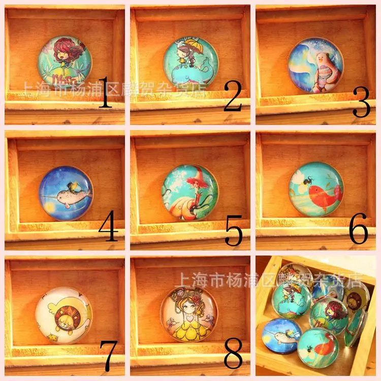 (13 шт. в партии) магнит для холодильника из хрустального стекла морского отдела 3