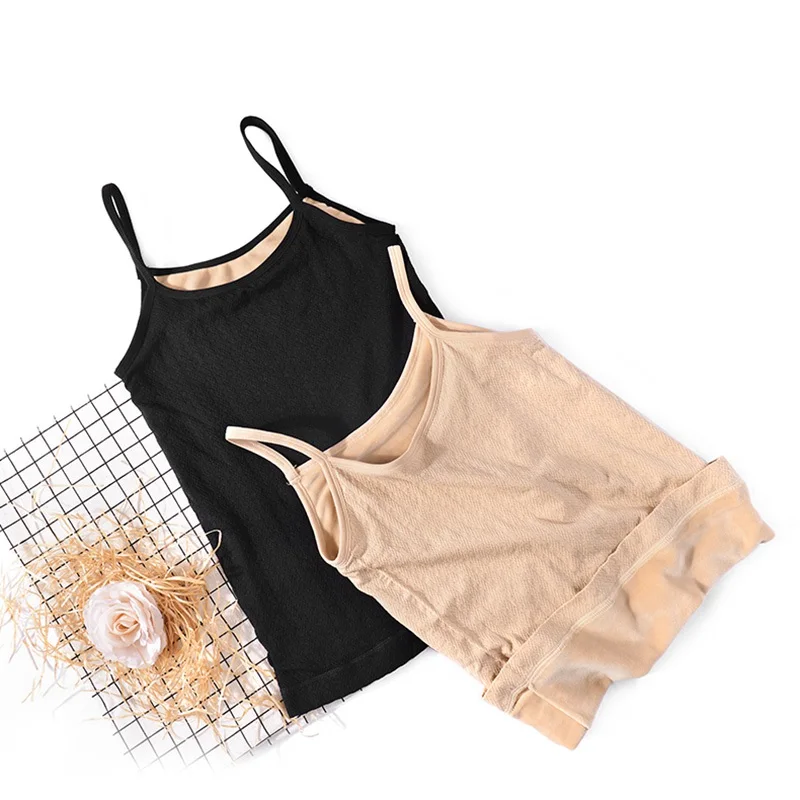 Зимнее теплое нижнее белье для женщин удобное из хлопка камзол без рукавов