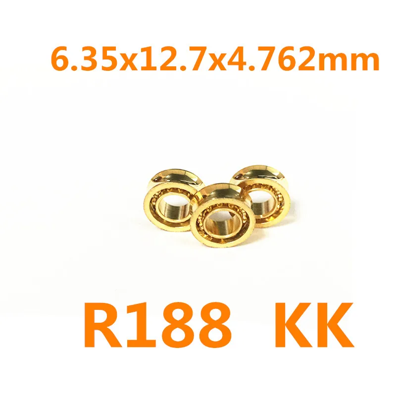 Золото R188kk 8 шариков 6,35x12,7x4,762 мм ручной Спиннер Топ йо-йо R188 Kk подшипник шариковый Съемник аксессуар для длительного сна 5 minite