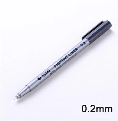Fineliner STA водонепроницаемые маркерные ручки на водной основе художественные карандаши для рисования школьные офисные канцелярские принадлежности 04301 - Цвет: 0.2mm