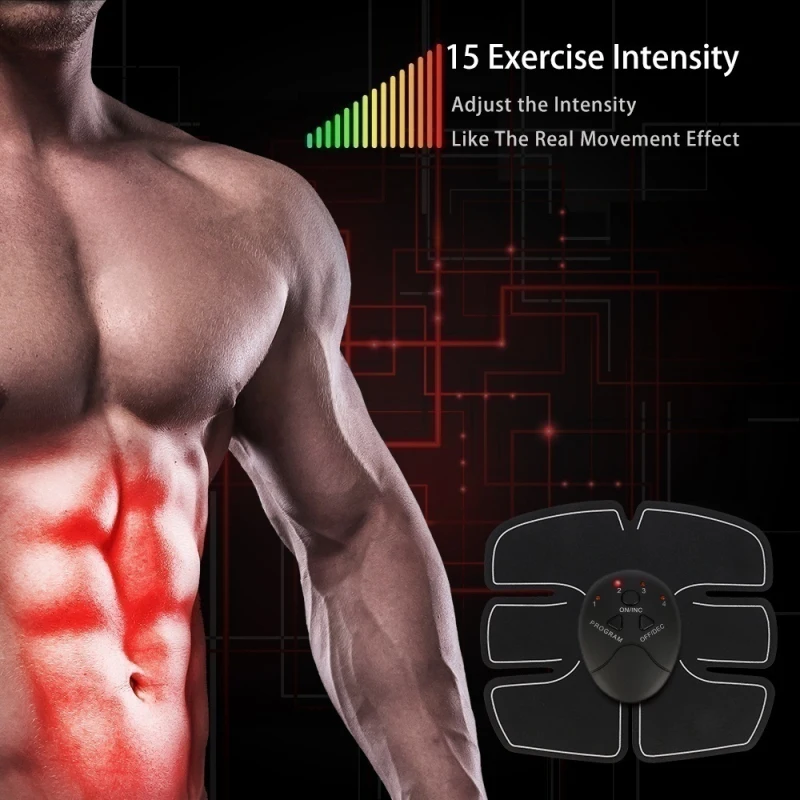 Фитнес тренажер для мышц брюшного пресса EMS Электрический Пресс стимулятор