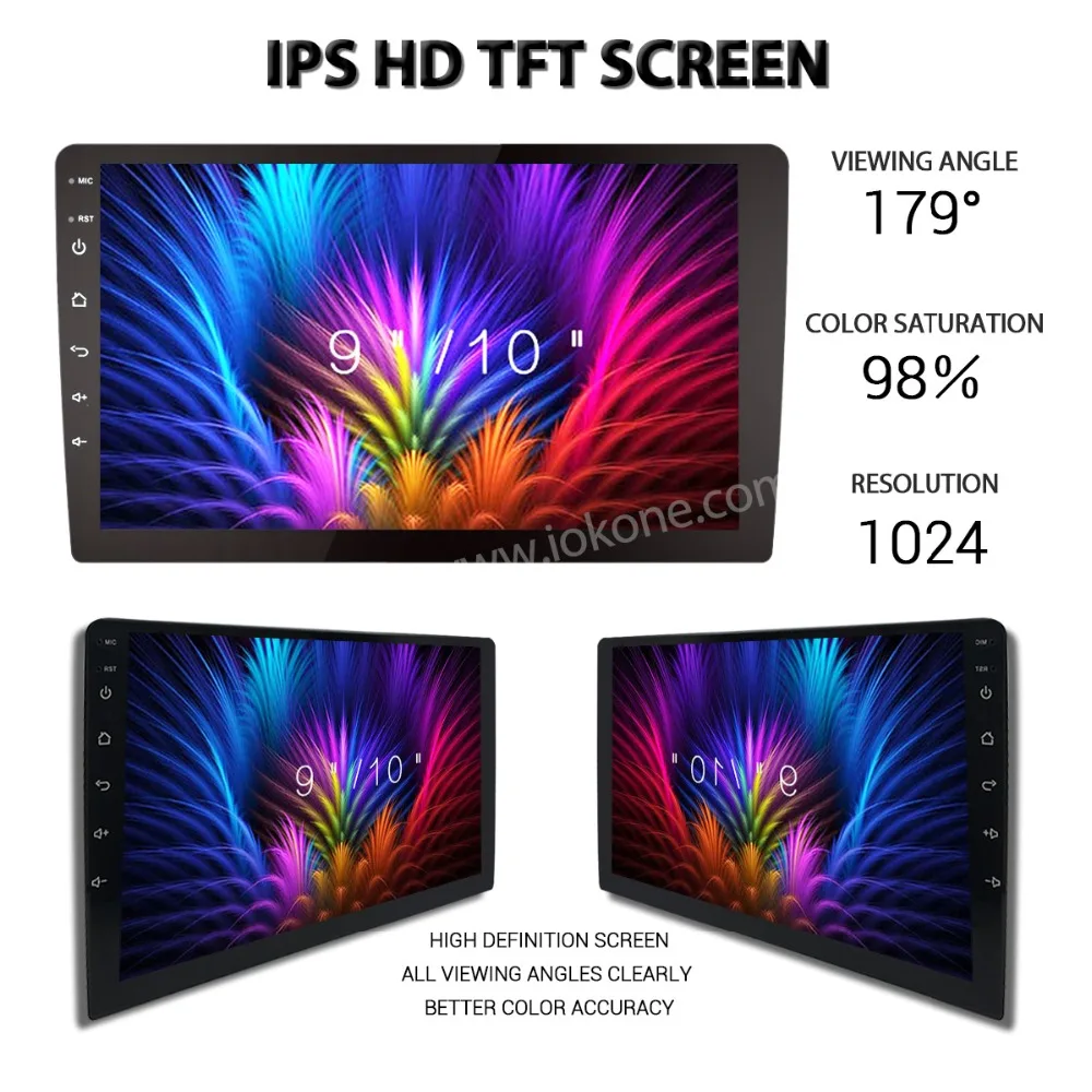IOKONE Car Android 7.1/8.0 8 Core Multimedia GPS Player IPS 2.5D Screen 9 Inch Navigator Stereo DVD Radio For Hyundai Elantra | Автомобили