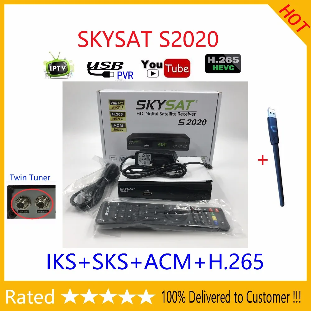 [Подлинный] SKYSAT S2020 Twin спутниковый тюнер ИКС SKS ACM IPTV M3U H.265 наиболее стабильный