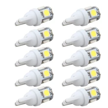 10 шт. Led Автомобильный DC 12 В лампада светильник T10 5050 супер белый 194 168 w5w T10 Светодиодная парковочная лампа авто клинообразный габаритный фонарь