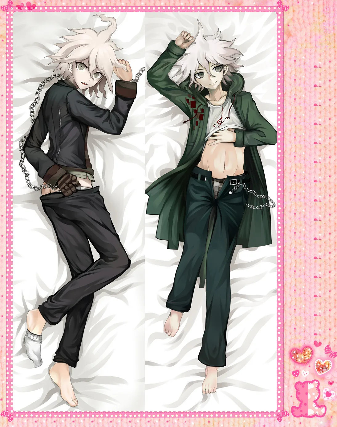 Чехол для подушки с мультяшным аниме DANGANRONPA двухсторонний чехол из персиковой