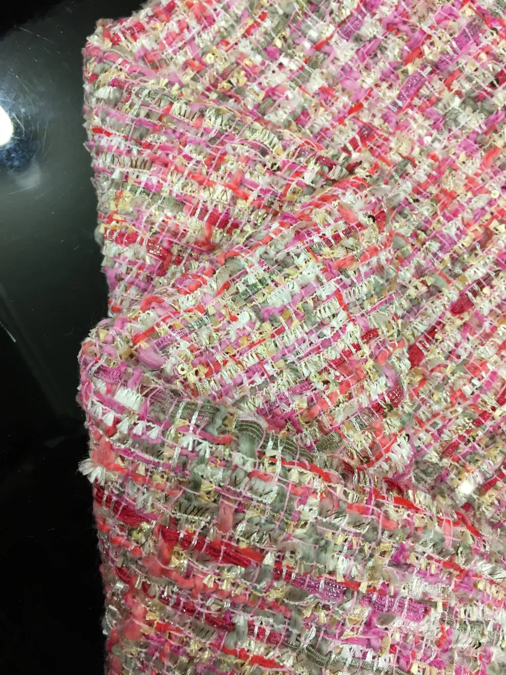 Бесплатная доставка шерстяной твид теплый цвет тканые Needled ткани 7 цветов на