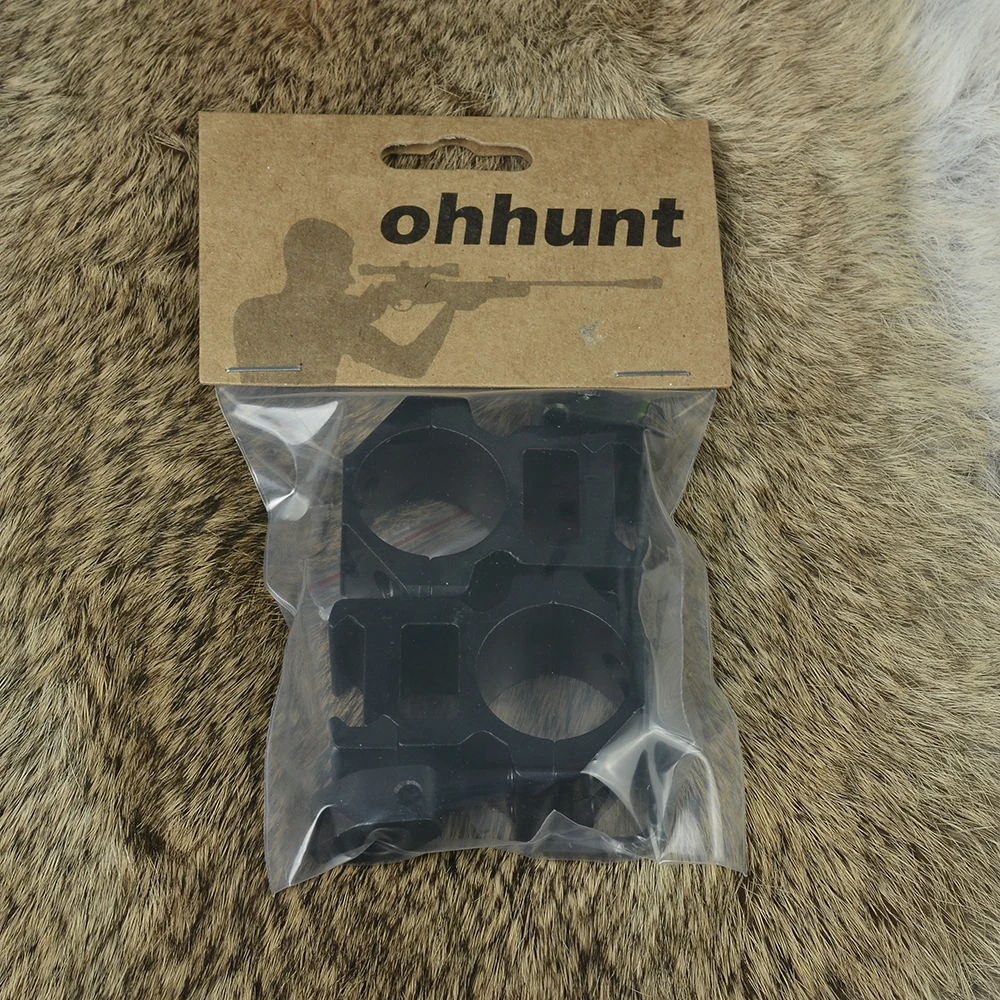 

ohhunt 2PCs Tactical 25.4mm Picatinny Weaver Rail Base High Profile Scope Mount Rings Max Strength for Hunting Riflescope Rifle
