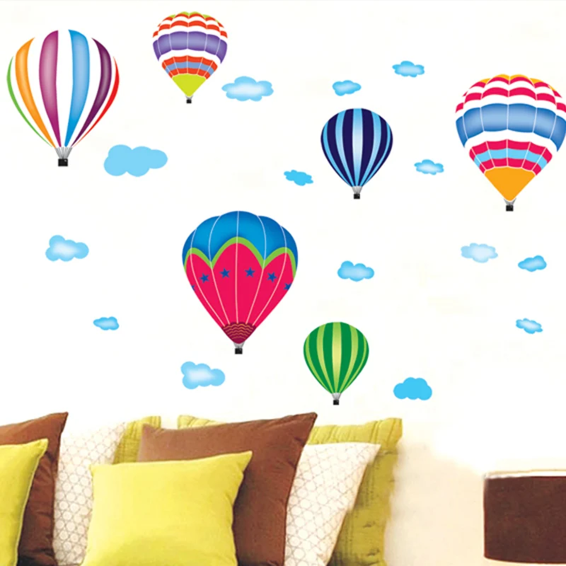 Экологичные настенные наклейки на воздушный шар для детской комнаты декор