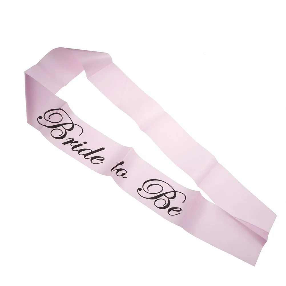 Атласная лента для невесты с бриллиантовым кольцом девичник вечеринки девичника