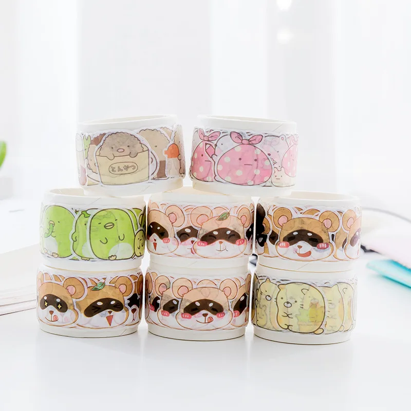 Kawaii Sumikko Gurashi васи клейкая лента DIY Скрапбукинг наклейка этикетка маскирующая лента Школьные Канцелярские Товары для детей Подарки