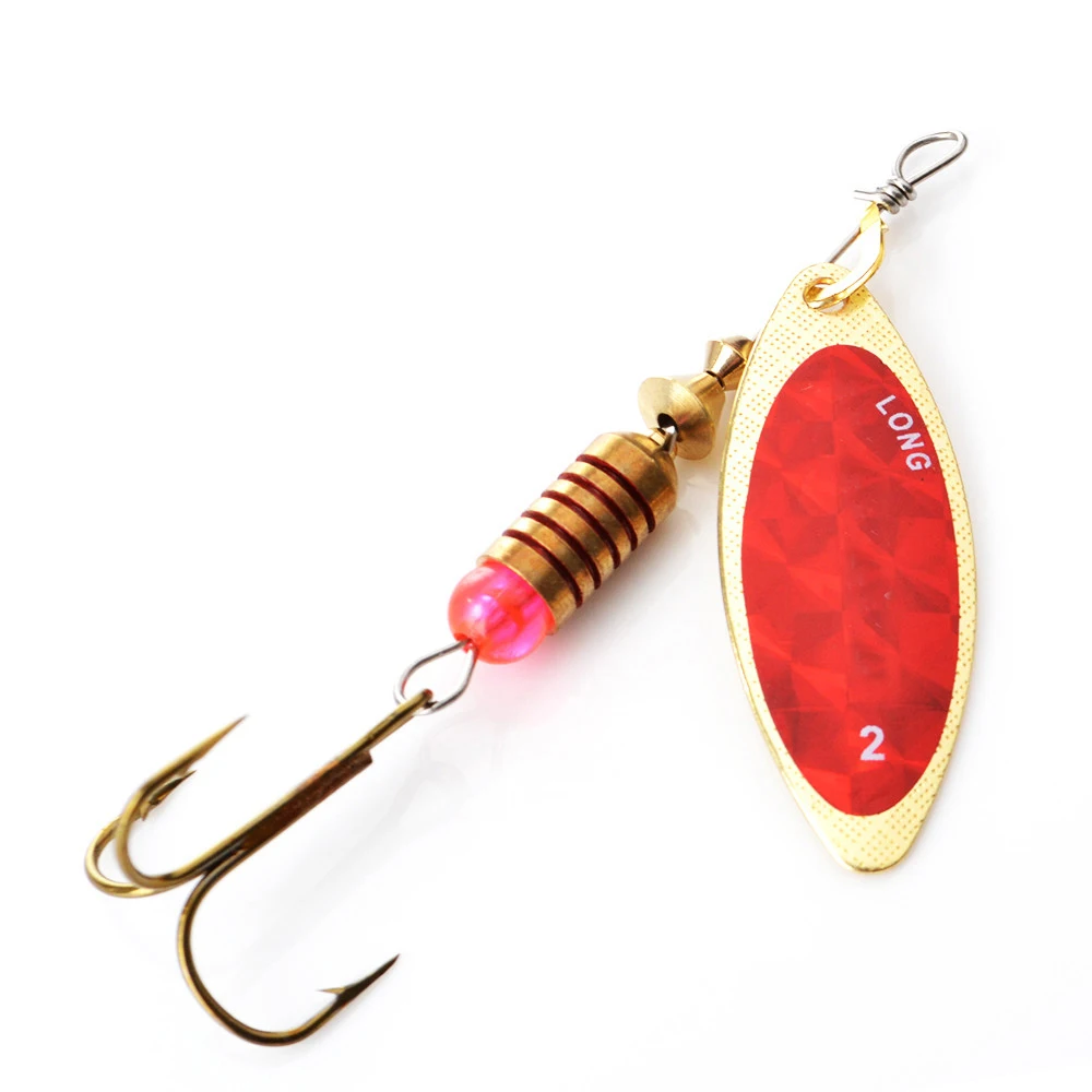 4 шт. рыболовная приманка металлическая жесткая для ловли окуня приманка-Спиннер