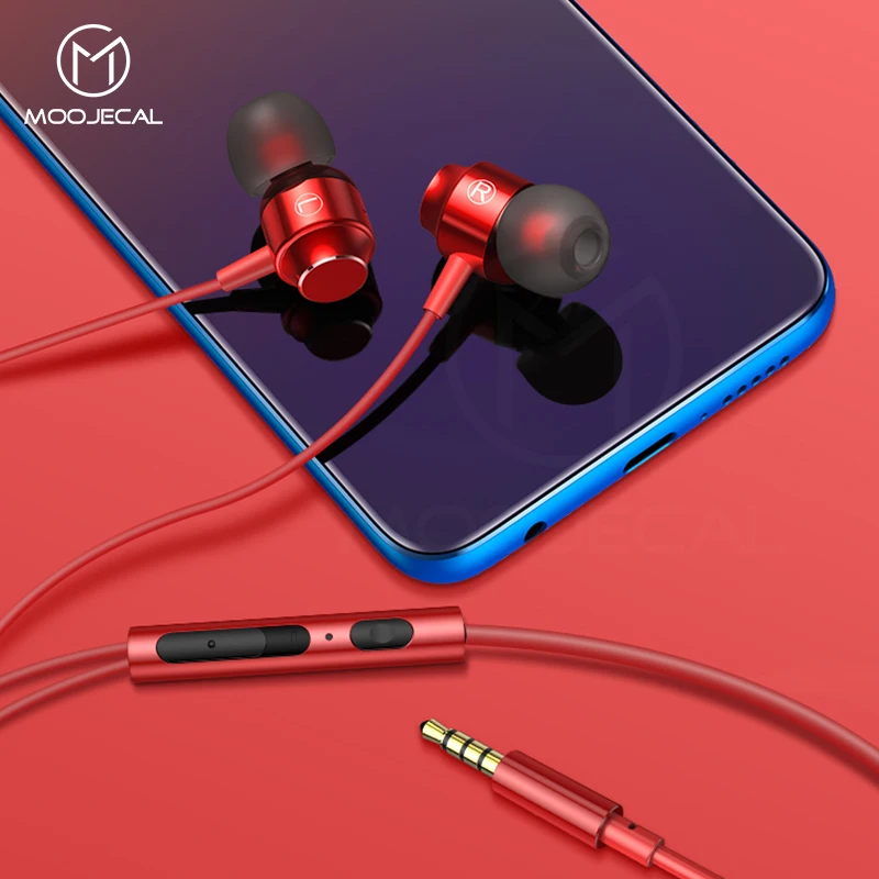 MOOJECAL стерео бас наушники с микрофоном Проводная игровая гарнитура для телефонов