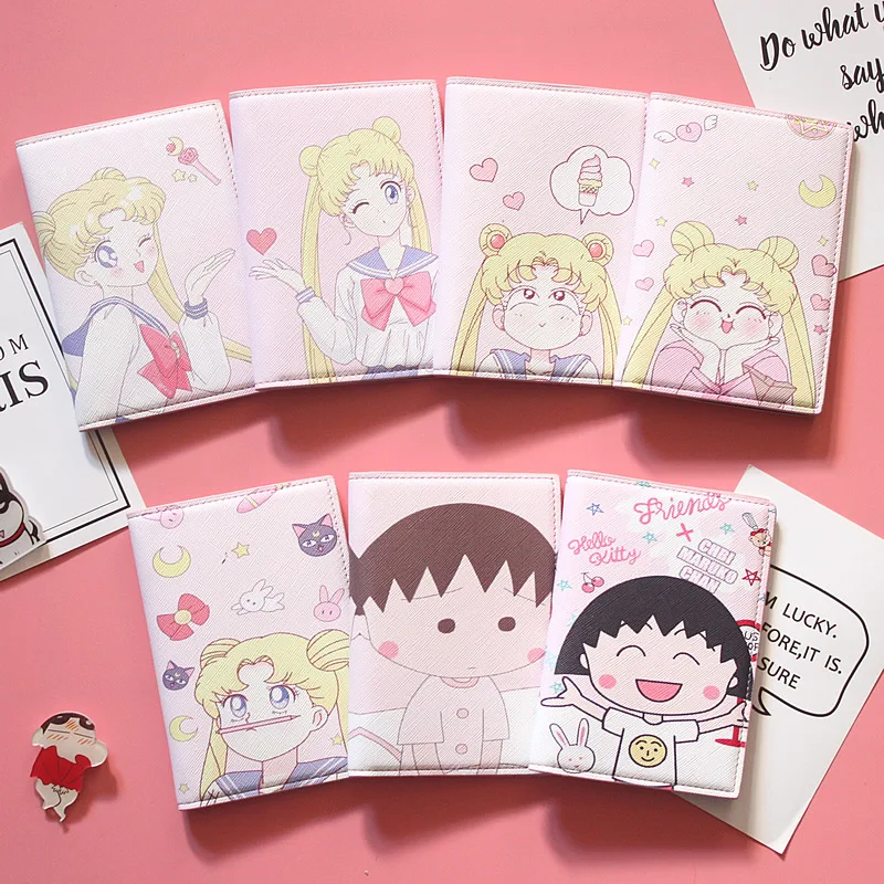 

Travel abroad cartoon waterproof passport holder, passport cover travel wallet business card holder
