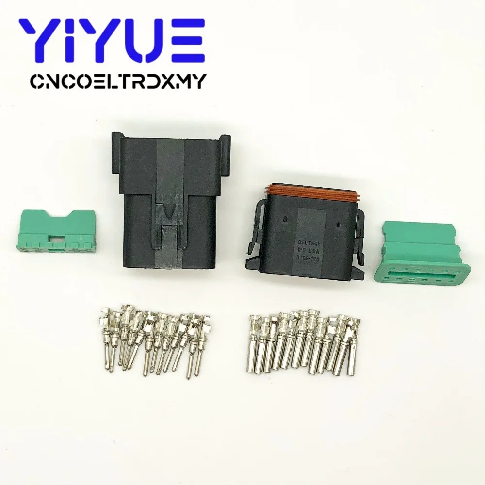 10 комплектов 12 контактный женский и мужской интерфейсный интерфейс Черный