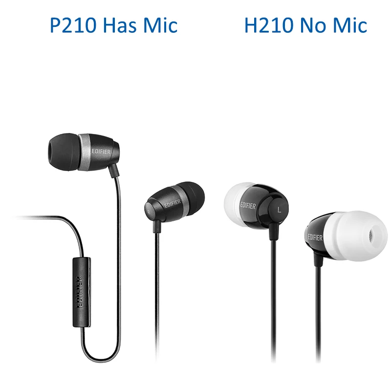 EDIFIER H210 P210 наушники вкладыши высокого качества производительность стерео