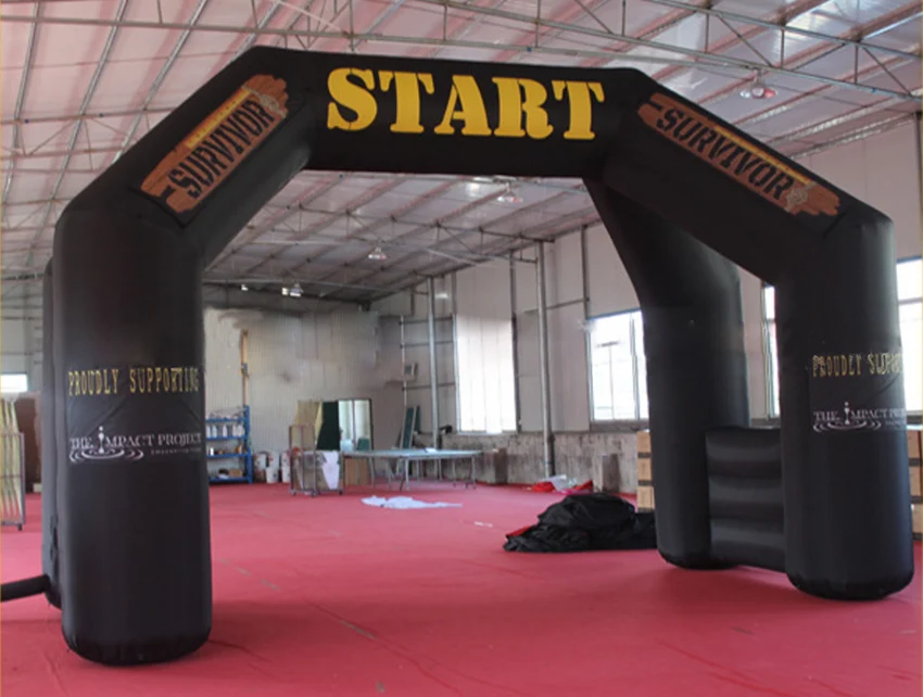 8x5 м отдельно стоящая гигантская надувная портальная уличная черная арка