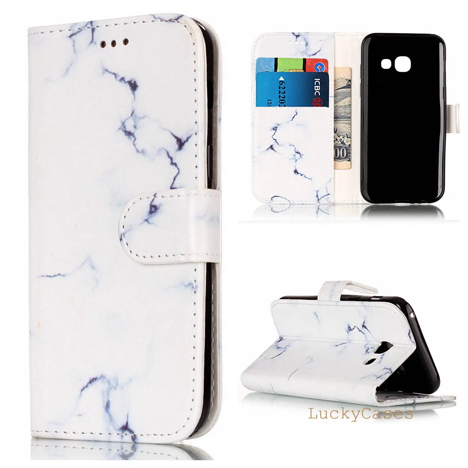 Мраморный Pull PU и TPU кожаный чехол для мобильного телефона Samsung A5 2017 телефона|case for