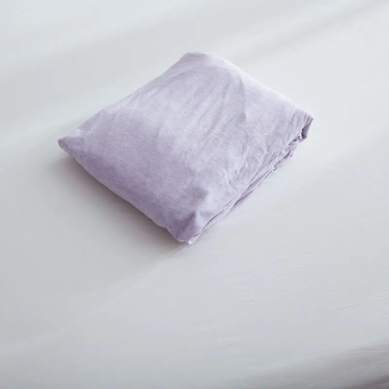 31 lilac Хлопок мягкий трикотаж трикотажная ткань 1 шт. простыня с эластичной резинкой вокруг одной 120 см двойной 150 см king 180 см - Цвет: 31 lilac