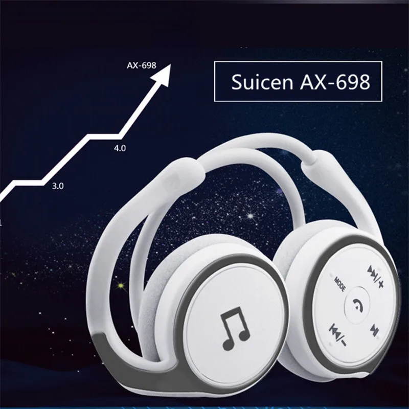 Оригинальное Suicen AX 698 беспроводной Bluetooth наушники с креплением микрофоном