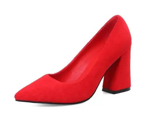 Женские туфли на высоком массивном каблуке Zapatos Mujer Милые весенние женские