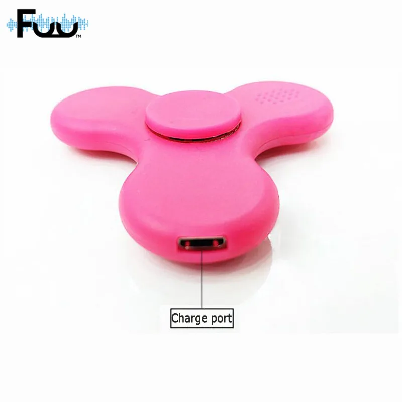 FUU Hot! Bluetooth динамик LED EDC ручной Спиннер антистресс флуоресцентный для взрослых