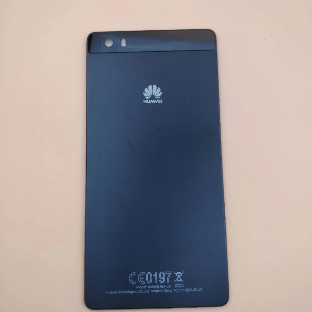 Оригинал Huawei P8 Lite 2017 Задняя крышка батареи задняя дверь для P9Lite стеклянная Корпус