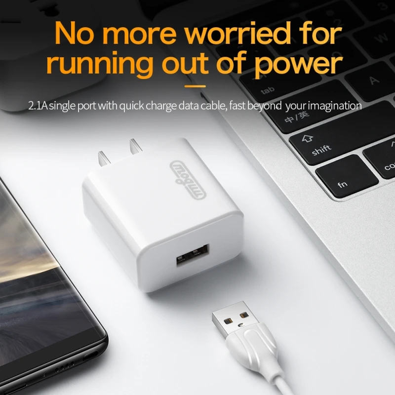 

HAWEEL 2.1A Single USB Travel Charger US Plug EU Plug For iPad , iPhone, Galaxy and Other Smart Phones Rechargeable Devices