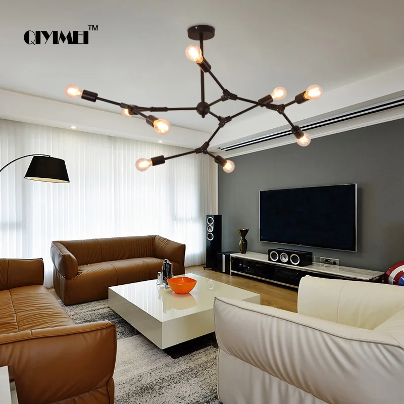 Современный подвесной светильник для спальни стеклянный черный абажур 10 20