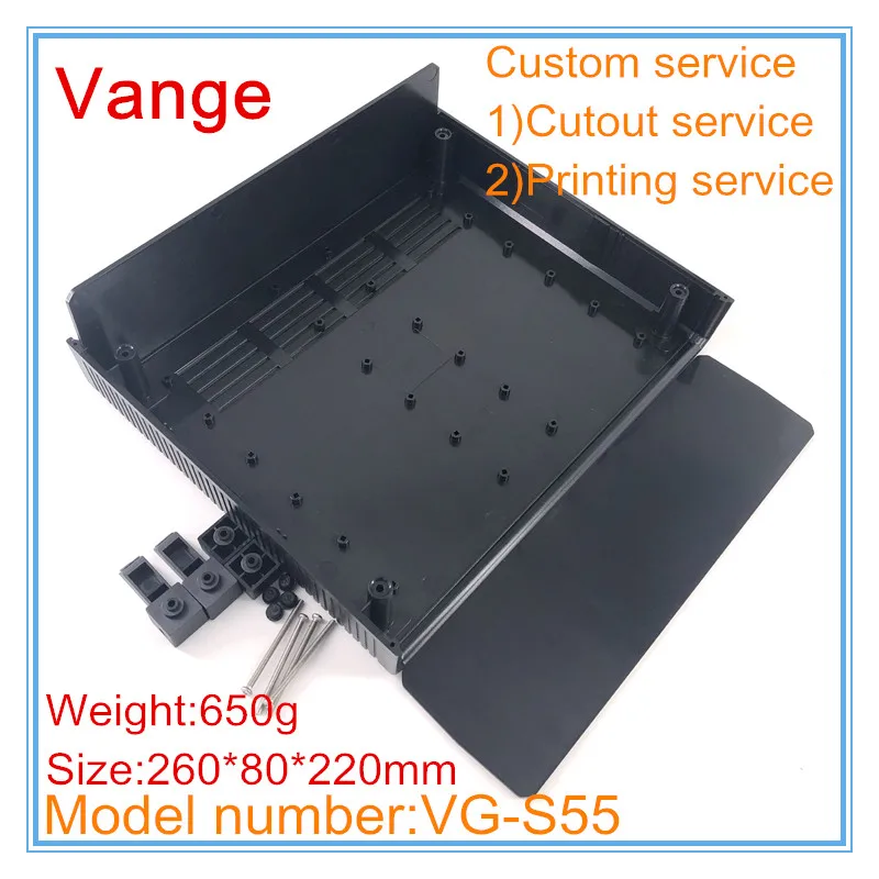 1pcs/lot mould extrusion box 260*80*220mm ABS plastic case enclosure diy for electronic sensor device | Обустройство дома