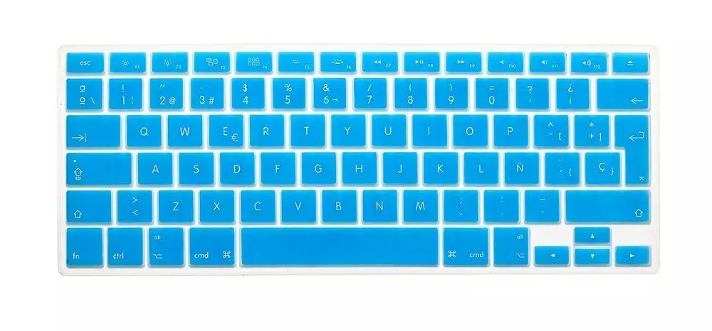 Новые силиконовые испанские буквы крышка клавиатуры для Macbook Air Pro Retina 13 15 17