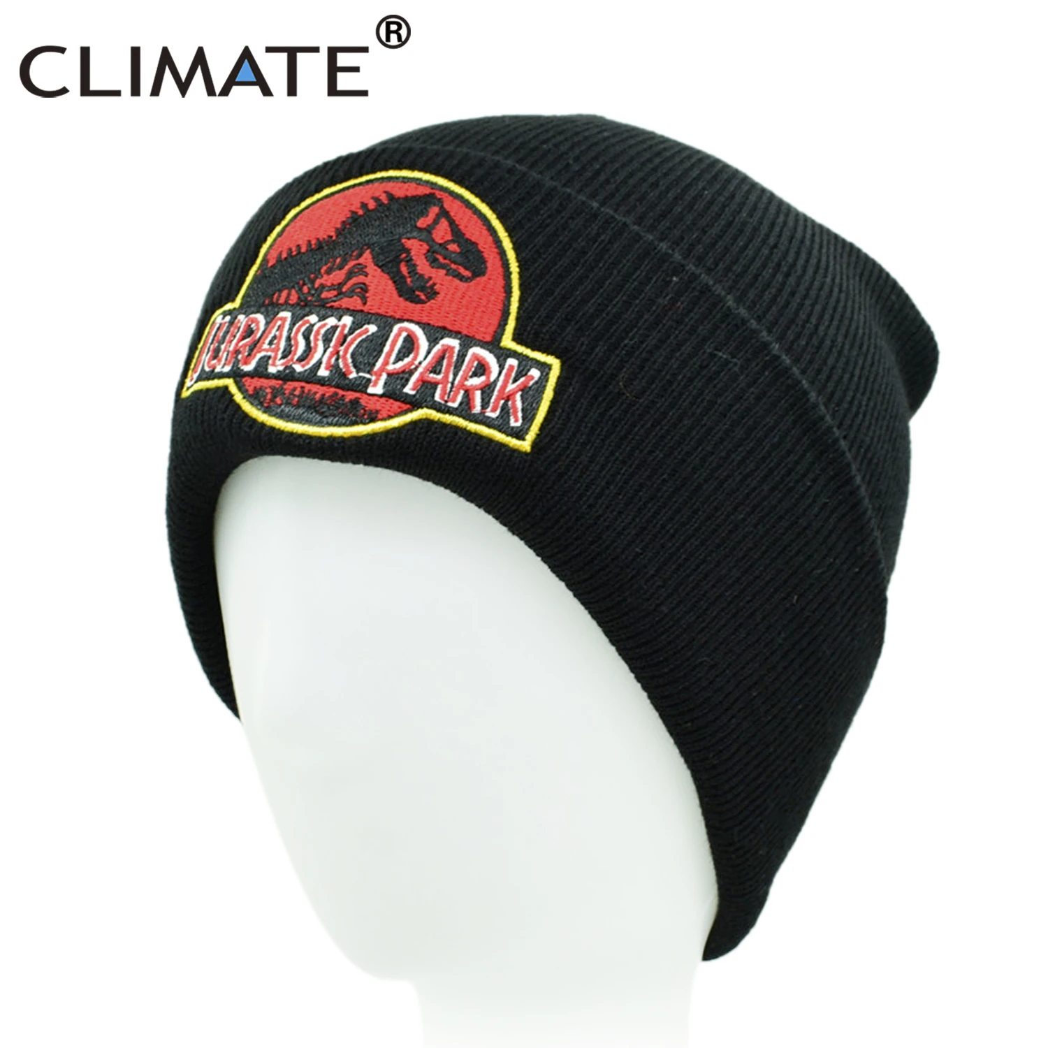 Климат мужские шапки Парк Юрского периода зимняя шапка Мир вязать Кепки Hat