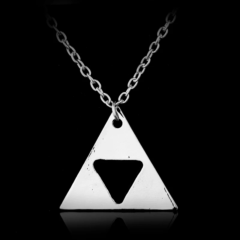 Украшения на шею из легенда о Zeldas треугольник ожерелье Модные парные Подвески