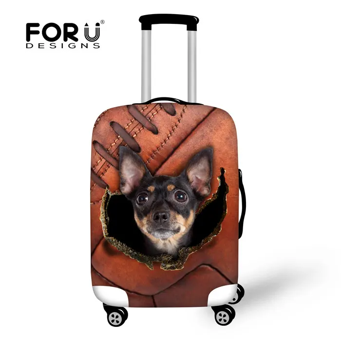 W3833 FORUDESIGNS/Африканский принт для девочек, Толстый эластичный багажный Защитный чехол на молнии для 18-32 дюймов, чемодан, аксессуары для путешествий - Цвет: W3833