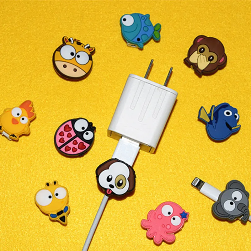 Защита для кабеля в виде животного защитная крышка USB зарядного устройства и
