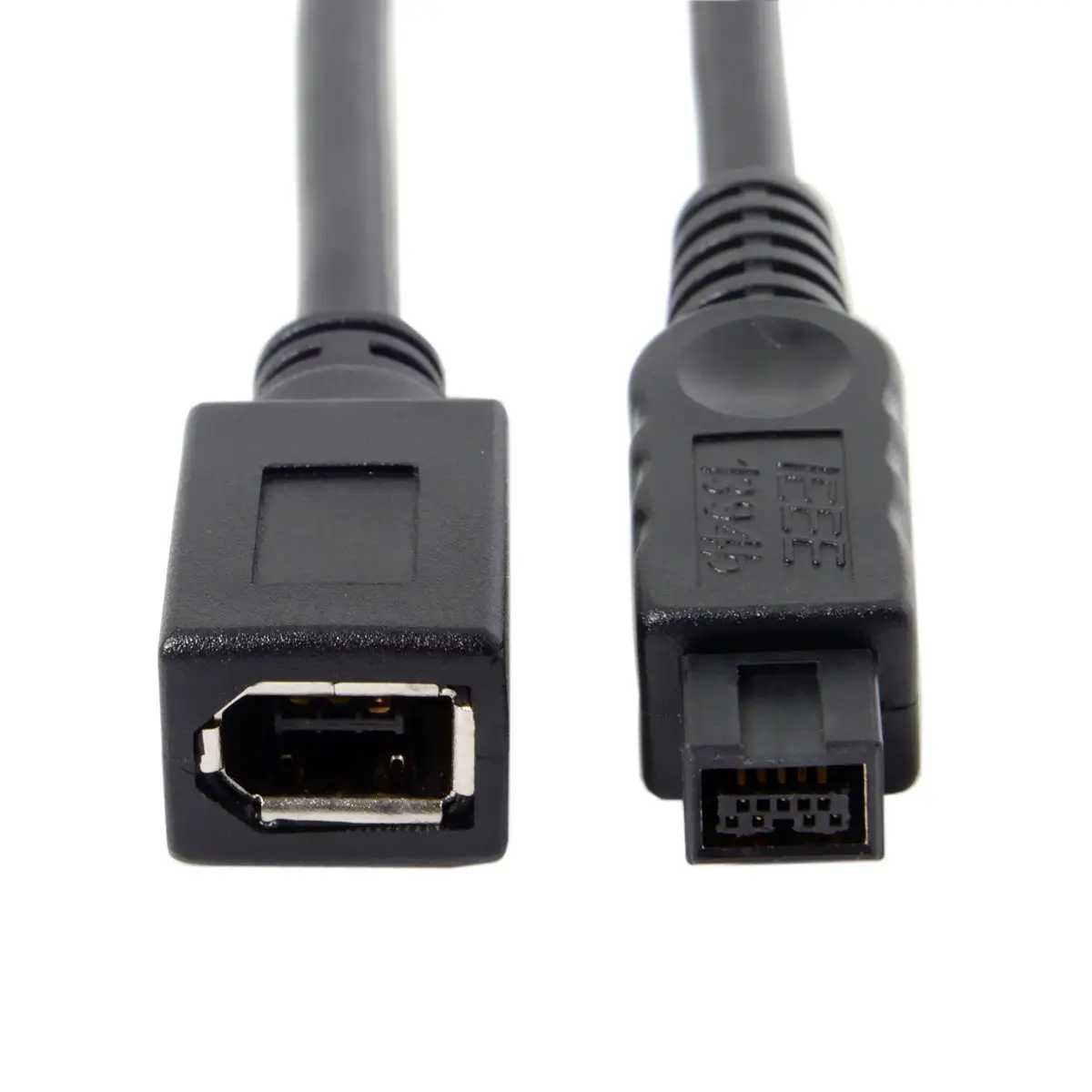 IEEE 1394 6Pin Female to 1394b 9Pin Male Firewire 400 до 800 кабель черного цвета 10 см|ieee 1394|firewire 800firewire |