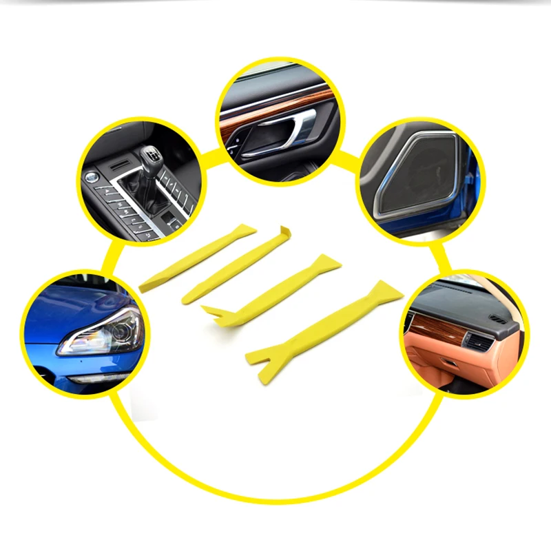 Professional 4Pcs Automobile Audio Door Clip Panel Trim Tool Set Car Dash Removal Tools Puller Pry | Инструменты