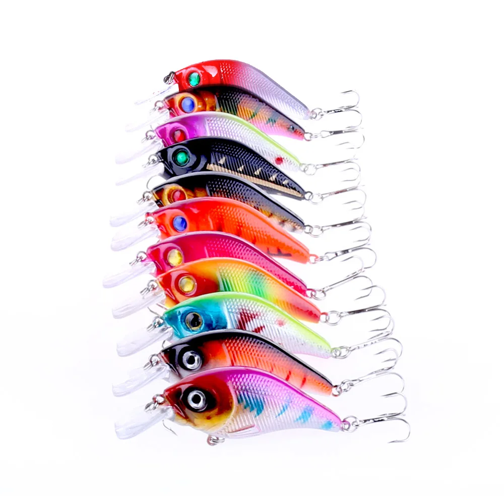 2019Hot Crankbait пластиковые рыболовные приманки бас Swimbait искусственные жесткие Крючки