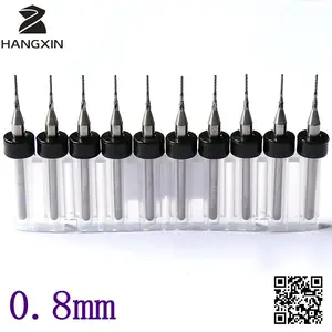 Станок для резки печатных плат из карбида вольфрама 3,175*0,8 мм, инструменты для резьбы в виде рыбьего хвоста, фрезерный станок с ЧПУ, деревообрабатывающие инструменты, 10 шт.